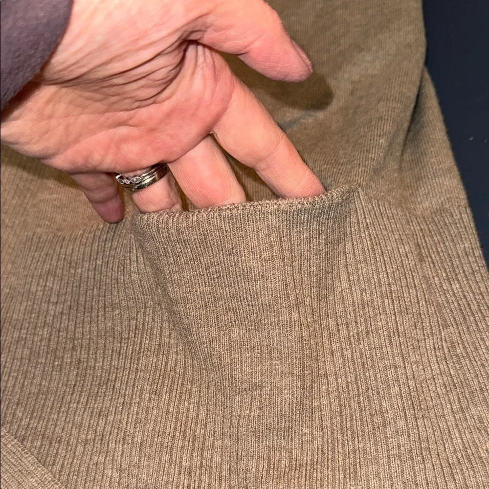 NWT Croft & Barrow Open-Front Lightweight Cardigan Sweater in Taupe casual,layer